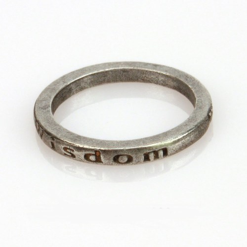 wisdom silver ring